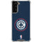 NBA Los Angeles Clippers Distressed Blue Galaxy S21 FE Clear Case
